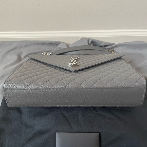 YSL Triquilt Envelope Bag in Size Large - Picture 3 of 8